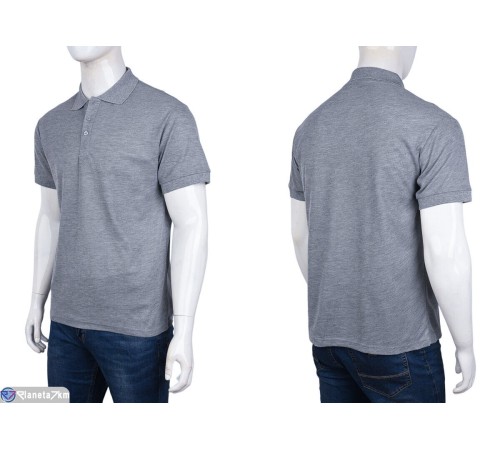 Футболка чоловіча на літо (10 шт. р.сетка S-2XL) сірий  "Kalabok"