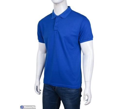 Футболка чоловіча на літо (10 шт. р.сетка S-2XL) синій  "Kalabok"