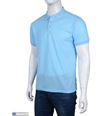 Футболка чоловіча на літо (10 шт. р.сетка S-2XL) блакитний  "Kalabok"