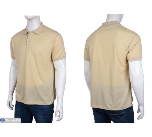 Футболка чоловіча на літо (10 шт. р.сетка S-2XL) бежевий  "Kalabok"