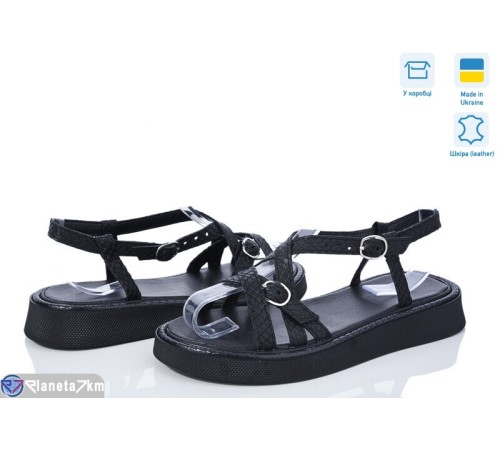 Босоніжки жіночі на літо (6 пар р.36-40) чорний  "GARRA"