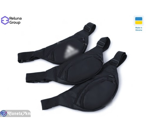 Бананка чоловіча 18*32*6 см, чорний "Raluka" Бананка чоловіча 18*32*6 см, чорний "Raluka"