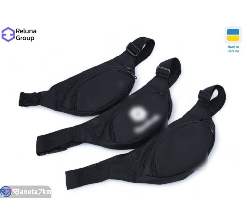 Бананка чоловіча 18*32*6 см, чорний "Raluka" Бананка чоловіча 18*32*6 см, чорний "Raluka"