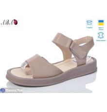 Босоніжки жіночі на літо (8 пар р.36-41) коричневий  "Aba"
