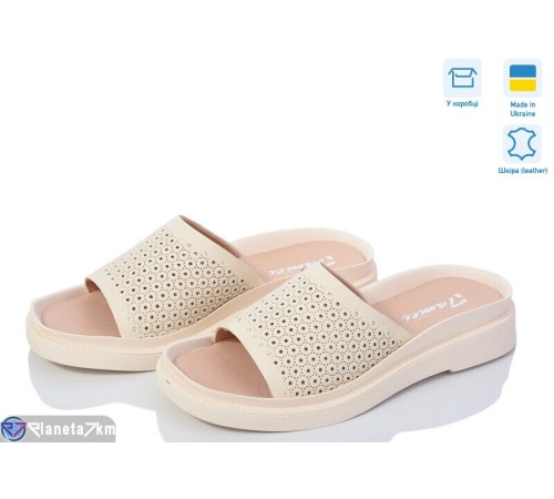 Шлепки жіночі на літо (8 пар р.36-41) бежевий  "FOX"