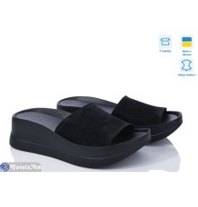 Шлепки жіночі на літо (6 пар р.36-40) чорний  "Linda"
