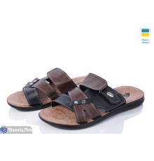 Шлепки чоловічі на літо (6 пар р.43-47) коричневий  "MURMUR"