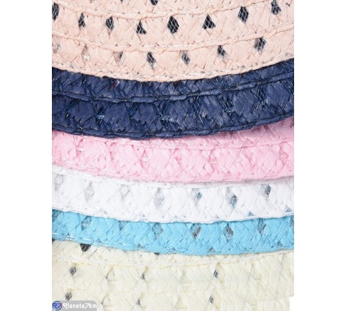 Капелюх жіночий на літо (5 шт. р.сетка One size) мікс  "CAROLLA"