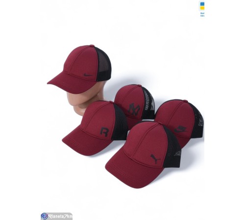 Кепка чоловіча на літо (5 шт. р.сетка One size) мікс "VIOLA" Кепка чоловіча на літо (5 шт. р.сетка One size) мікс "VIOLA"