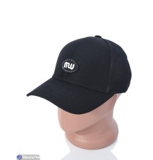 Кепка чоловіча на літо (5 шт. р.сетка 56-59) чорний  "CAROLLA"