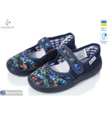 Тапки дитячі на весну/осінь (6 пар р.28-31) синій  "Acorus"