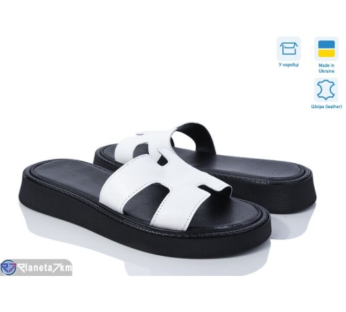 Шлепки жіночі на літо (6 пар р.36-40) білий  "GARRA"