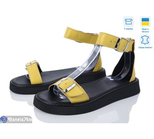 Босоніжки жіночі на літо (6 пар р.36-40) жовтий  "GARRA"