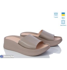 Шлепки жіночі на літо (6 пар р.36-40) коричневий  "Linda"