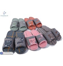 Тапки жіночі на весну/осінь (10 пар р.38-44) мікс  "Acorus"