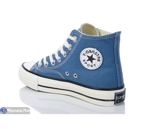 Кеди жіночі на весну/осінь (8 пар р.36-41) синій  "LOREDANA"