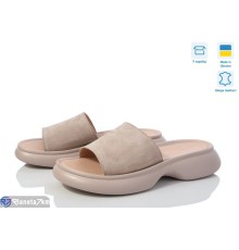 Шлепки жіночі на літо (6 пар р.36-40) бежевий  "Linda"
