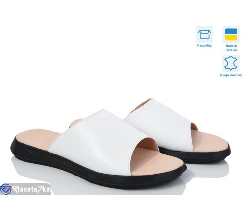 Шлепки жіночі на літо (6 пар р.36-40) білий  "Daman"
