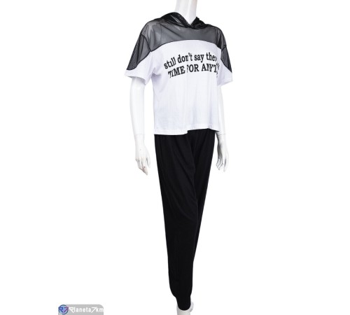 Піжама жіноча на весну/осінь (3 шт. р.сетка 2XL-4XL) білий "Lorinda" Піжама жіноча на весну/осінь (3 шт. р.сетка 2XL-4XL) білий "Lorinda"