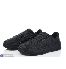 Кросівки жіночі на весну/осінь (8 пар р.36-41) чорний  "LOREDANA"