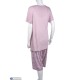 Піжама жіноча на літо (4 шт. р.сетка XL-4XL) рожевий "Lorinda"