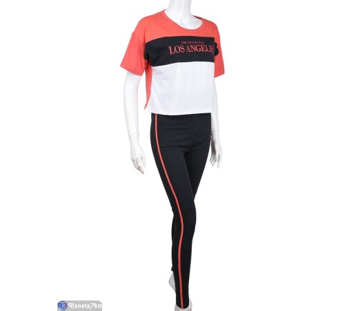 Піжама жіноча на весну/осінь (3 шт. р.сетка 3XL-5XL) сірий "Lorinda" Піжама жіноча на весну/осінь (3 шт. р.сетка 3XL-5XL) сірий "Lorinda"