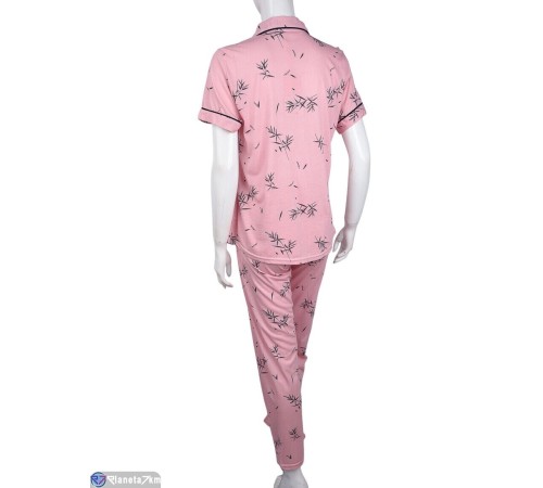 Піжама жіноча на весну/осінь (4 шт. р.сетка S-XL) рожевий "Lorinda" Піжама жіноча на весну/осінь (4 шт. р.сетка S-XL) рожевий "Lorinda"