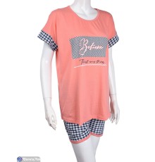 Піжама жіноча на літо (4 шт. р.сетка S-XL) рожевий  "Lorinda"
