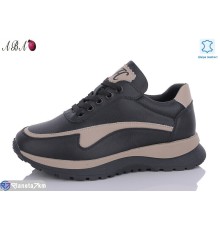 Кросівки жіночі на весну/осінь (8 пар р.36-41) чорний  "Aba"