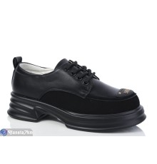 Дитячі туфлі на весну/осінь (8 пар р.35-39) чорний  "TOMMY"