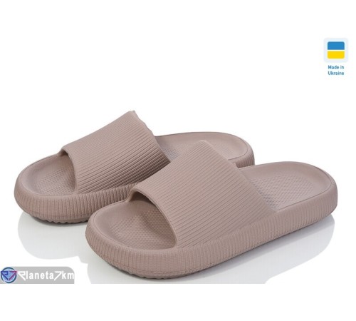 Шлепки жіночі на літо (6 пар р.36-41) коричневий  "Ladmir"