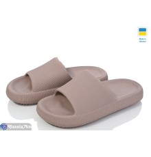 Шлепки жіночі на літо (6 пар р.36-41) коричневий  "Ladmir"