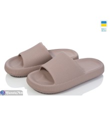 Шлепки жіночі на літо (6 пар р.36-41) коричневий  "Ladmir"