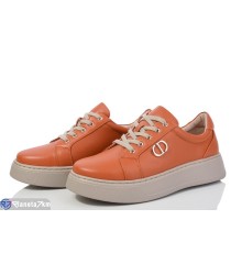 Кросівки жіночі на весну/осінь (6 пар р.36-40) оранжевий  "MARADONA"