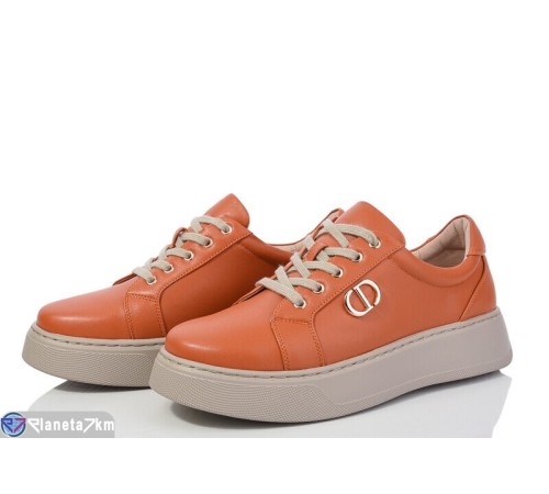Кросівки жіночі на весну/осінь (6 пар р.36-40) оранжевий  "MARADONA"
