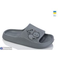 Шлепки жіночі на літо (8 пар р.36-41) сірий  "LOTTOS"