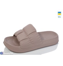 Шлепки жіночі на літо (6 пар р.36-41) коричневий  "LOTTOS"