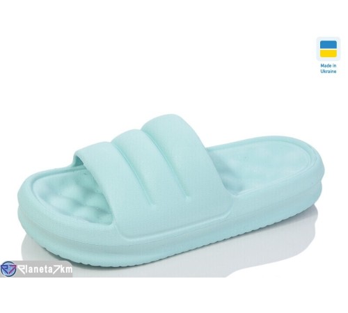 Шлепки жіночі на літо (8 пар р.36-40) зелений  "LOTTOS"