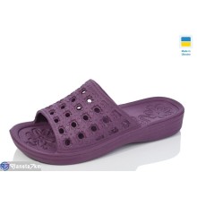 Шлепки жіночі на літо (6 пар р.36-41) бордовий  "LOTTOS"