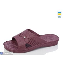 Шлепки жіночі на літо (8 пар р.36-41) бордовий  "LOTTOS"