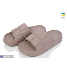 Шлепки жіночі на літо (6 пар р.36-41) коричневий  "Ladmir"