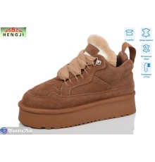 Черевики жіночі на зиму (6 пар р.36-40) коричневий  "HENGJI-ELENA"