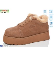 Черевики жіночі на зиму (6 пар р.36-40) коричневий  "HENGJI-ELENA"