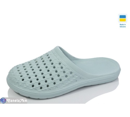 Шлепки жіночі на літо (6 пар р.36-41) зелений  "LOTTOS"