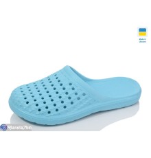 Шлепки жіночі на літо (6 пар р.36-41) блакитний  "LOTTOS"