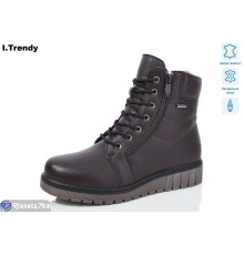 Черевики жіночі на зиму (6 пар р.37-42) коричневий  "Trendy"