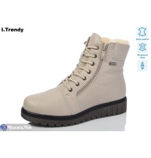 Черевики жіночі на зиму (6 пар р.37-42) бежевий  "Trendy"