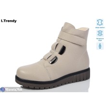 Черевики жіночі на зиму (6 пар р.37-42) бежевий  "Trendy"