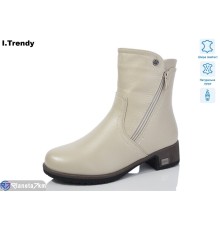 Черевики жіночі на зиму (6 пар р.36-41) бежевий  "Trendy"
