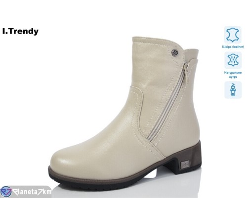 Черевики жіночі на зиму (6 пар р.36-41) бежевий  "Trendy" Черевики жіночі на зиму (6 пар р.36-41) бежевий  "Trendy"